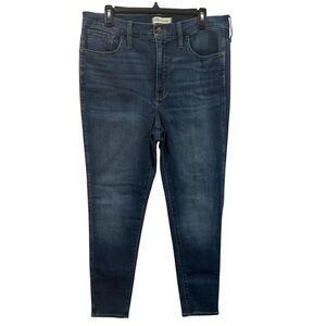 Madewell 10” Roadtripper Blue Skinny Jeans Size 31 EUC